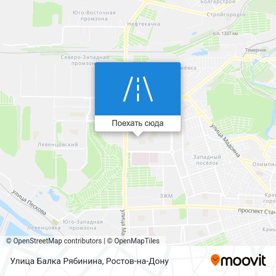 Карта Улица Балка Рябинина