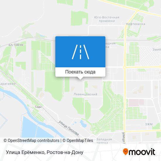 Карта Улица Ерёменко
