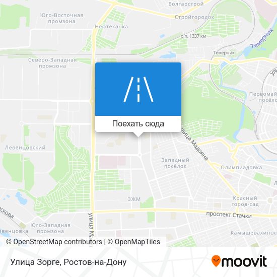 Карта Улица Зорге