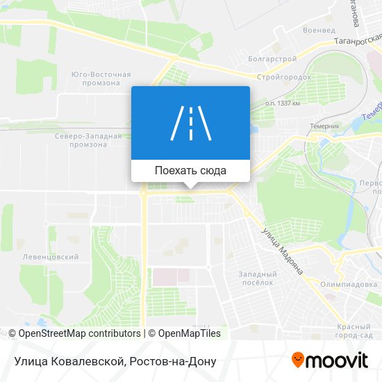 Карта Улица Ковалевской