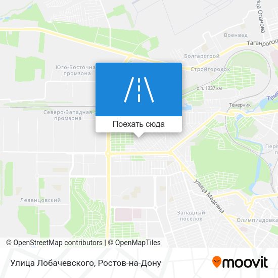 Карта Улица Лобачевского