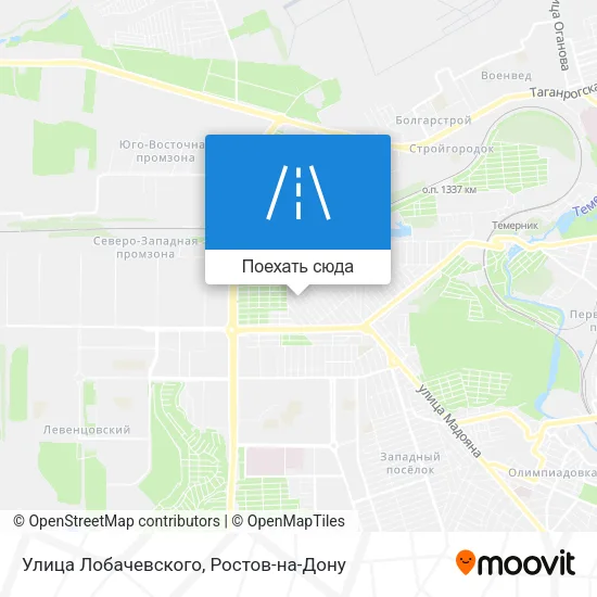 Карта Улица Лобачевского
