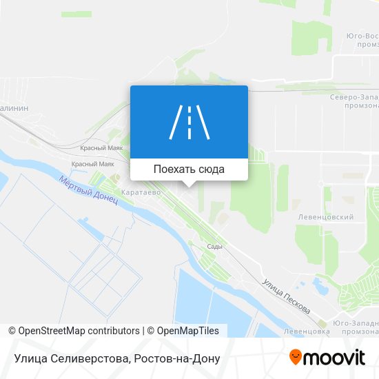 Карта Улица Селиверстова