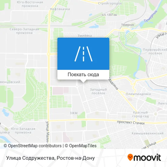 Карта Улица Содружества