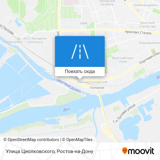 Карта Улица Циолковского
