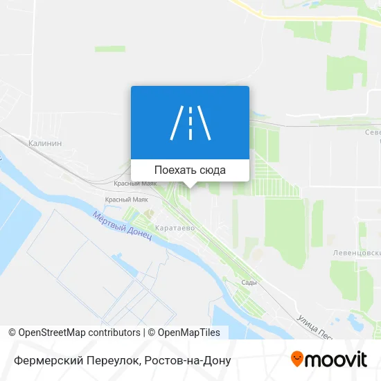 Карта Фермерский Переулок