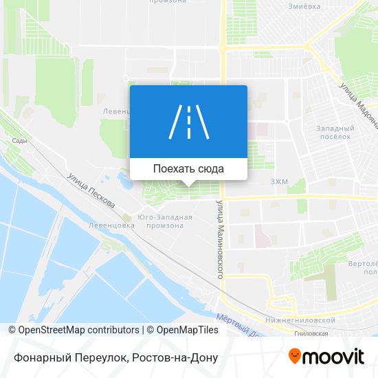 Карта Фонарный Переулок