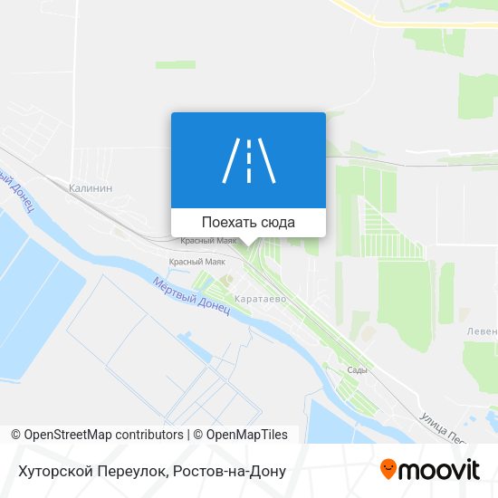 Карта Хуторской Переулок