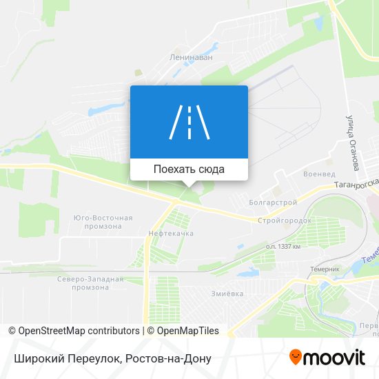 Карта Широкий Переулок