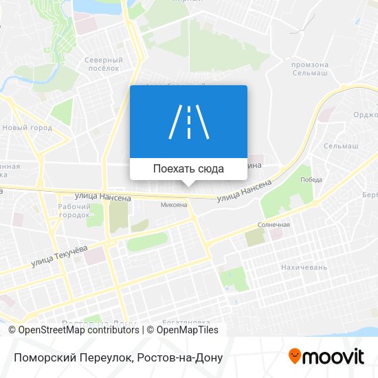 Карта Поморский Переулок