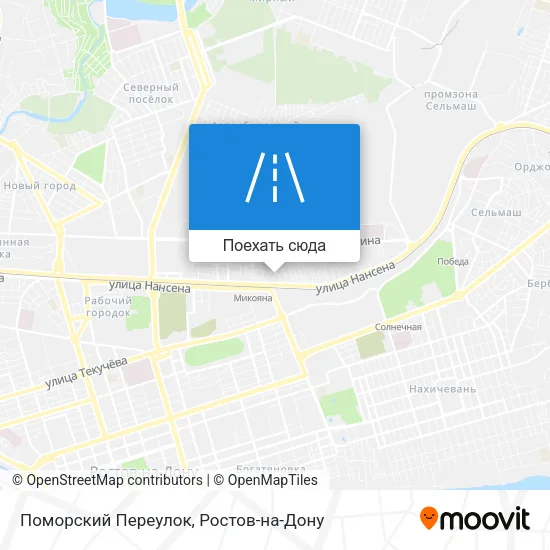 Карта Поморский Переулок