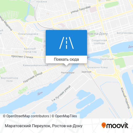 Карта Маратовский Переулок
