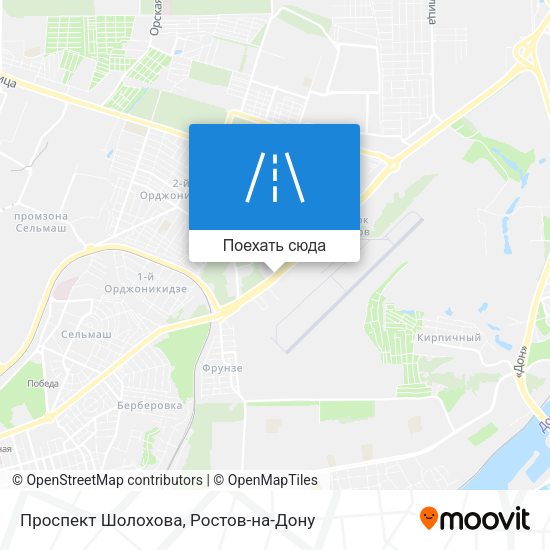 Карта Проспект Шолохова