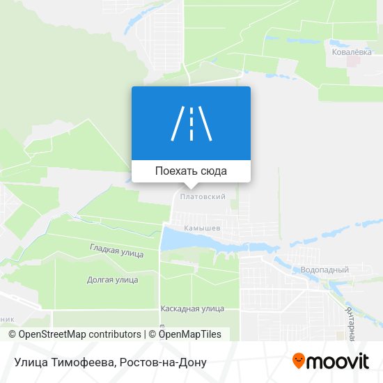 Карта Улица Тимофеева