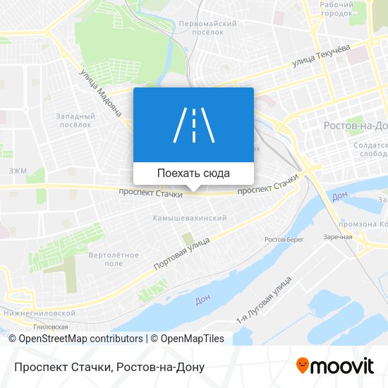 Карта Проспект Стачки