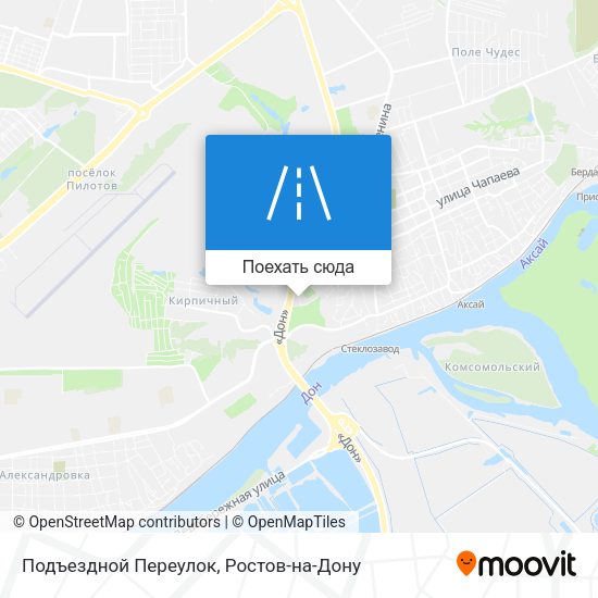 Карта Подъездной Переулок