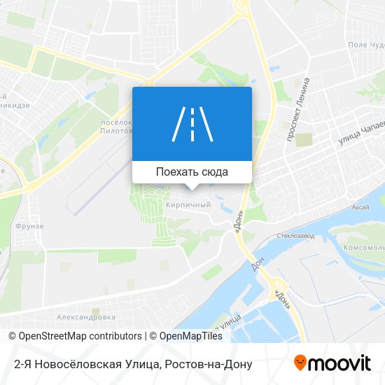 Карта 2-Я Новосёловская Улица