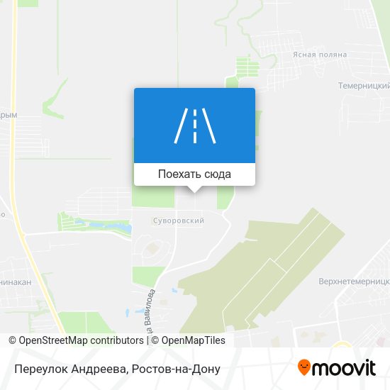 Карта Переулок Андреева