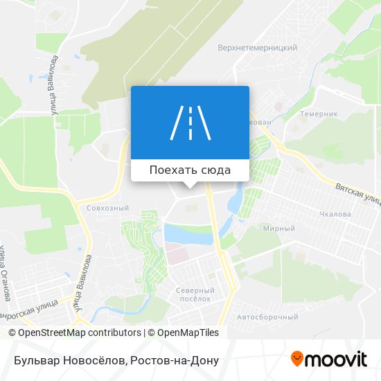 Карта Бульвар Новосёлов