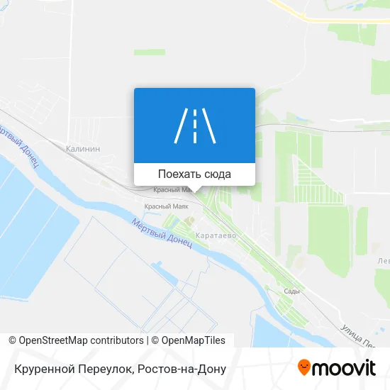 Карта Круренной Переулок