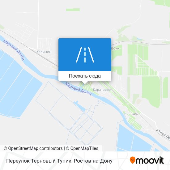 Карта Переулок Терновый Тупик