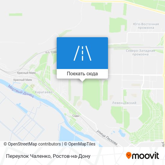 Карта Переулок Чаленко