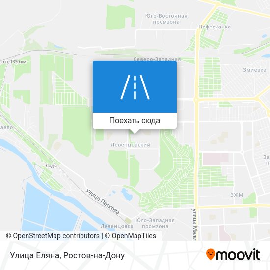 Карта Улица Еляна