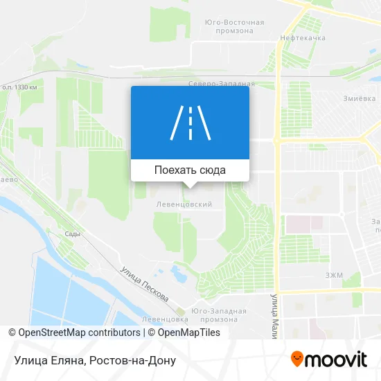 Карта Улица Еляна