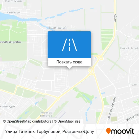 Карта Улица Татьяны Горбуновой