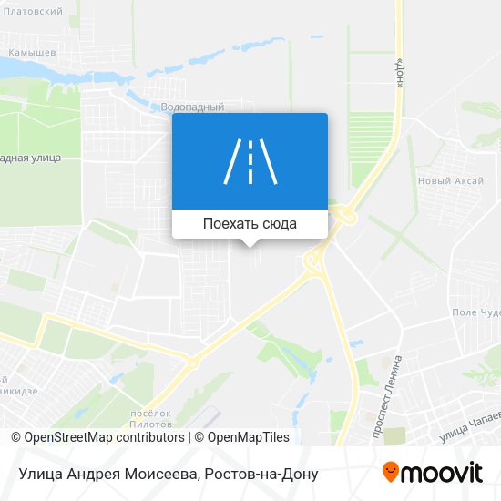 Карта Улица Андрея Моисеева