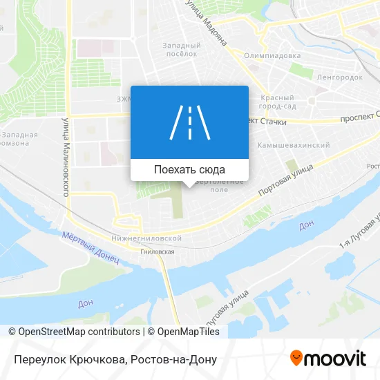 Карта Переулок Крючкова