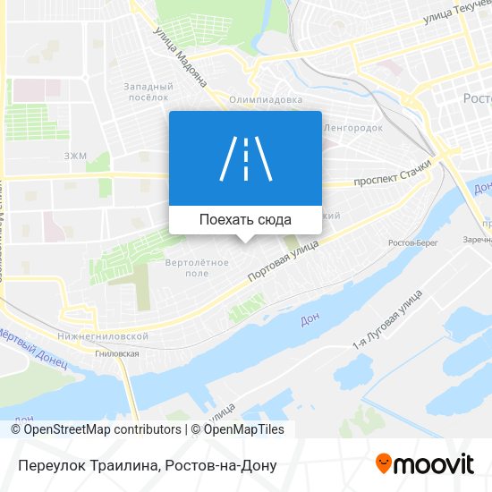 Карта Переулок Траилина