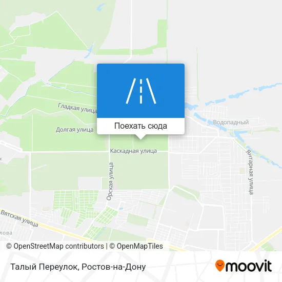 Карта Талый Переулок