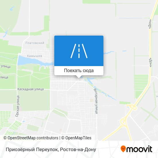 Карта Приозёрный Переулок
