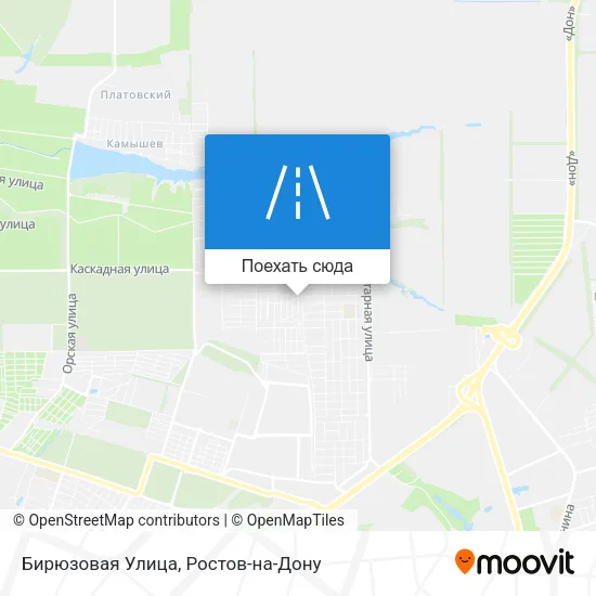Карта Бирюзовая Улица