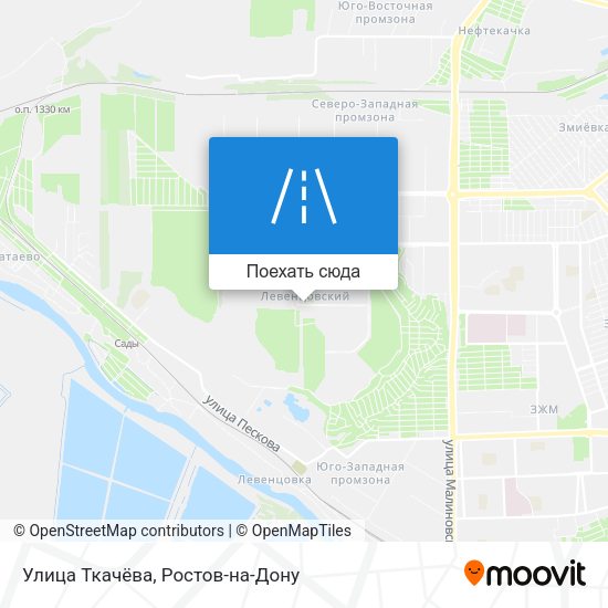 Карта Улица Ткачёва