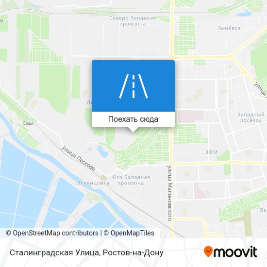 Карта Сталинградская Улица