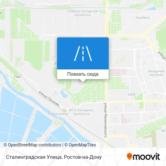 Карта Сталинградская Улица