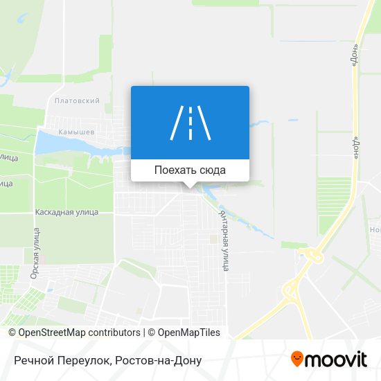 Карта Речной Переулок