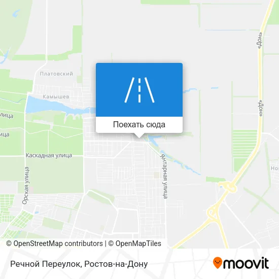 Карта Речной Переулок