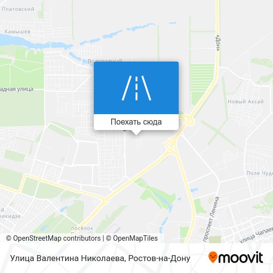 Карта Улица Валентина Николаева