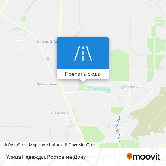 Карта Улица Надежды