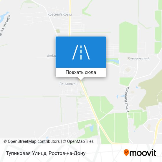 Карта Тупиковая Улица