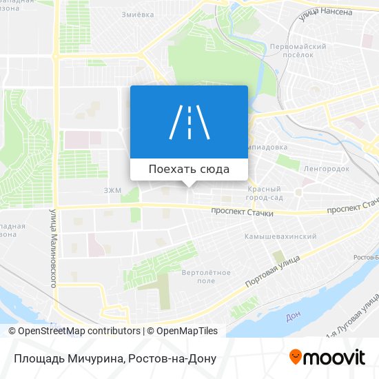 Карта Площадь Мичурина
