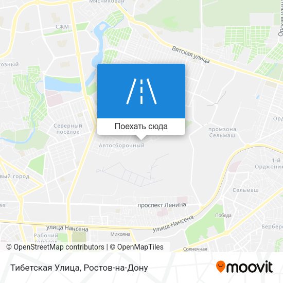 Карта Тибетская Улица