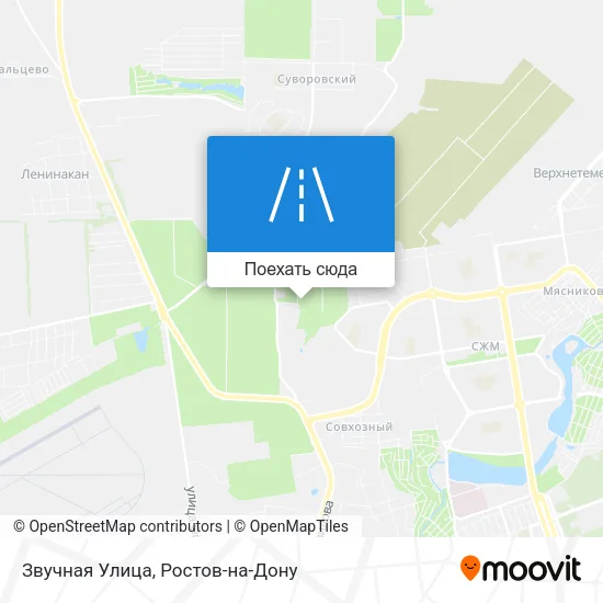 Карта Звучная Улица