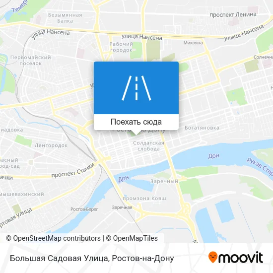 Карта Большая Садовая Улица