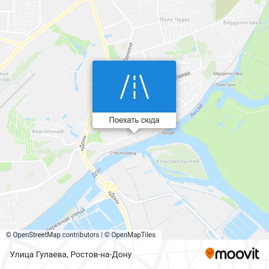 Карта Улица Гулаева