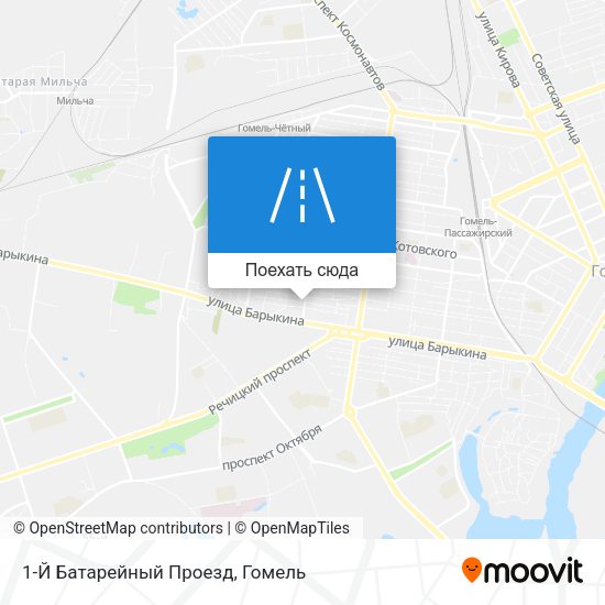 Карта 1-Й Батарейный Проезд