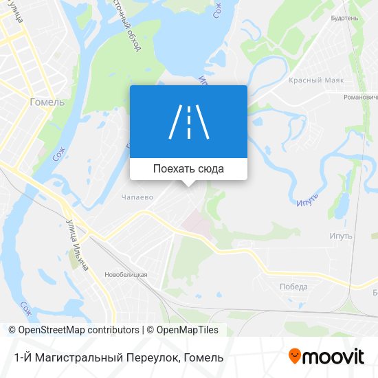 Карта 1-Й Магистральный Переулок